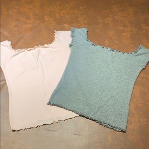 2 Cropped Off the Shoulder Shirts!